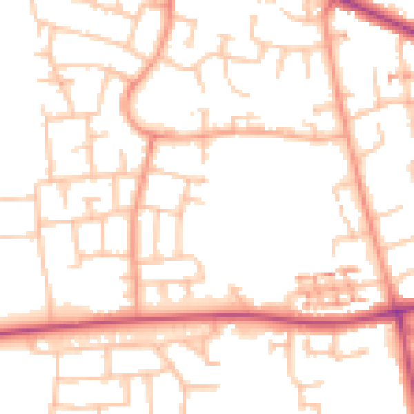 Daytime road noise heatmap for CV4 9SJ
