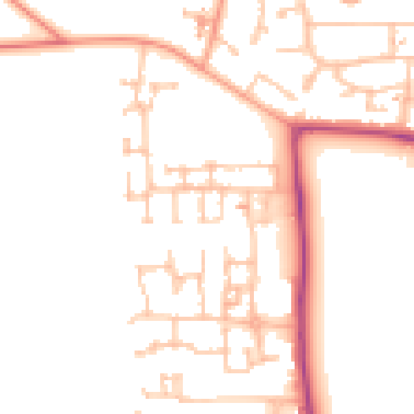 Daytime road noise heatmap for CV4 9WR