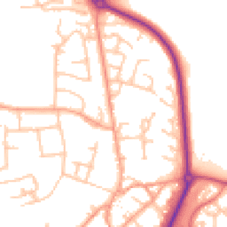 Daytime road noise heatmap for CV47 0EL