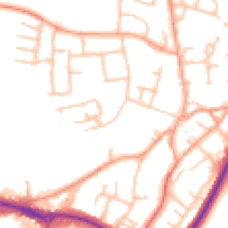 Daytime road noise heatmap for CV47 0HX