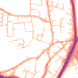 Daytime road noise heatmap for CV47 0JA