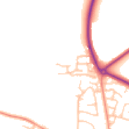 Daytime road noise heatmap for CV47 0NH