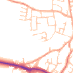 Daytime road noise heatmap for CV47 0NL