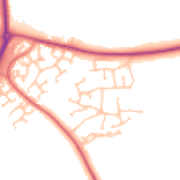 Daytime road noise heatmap for CV47 1AH