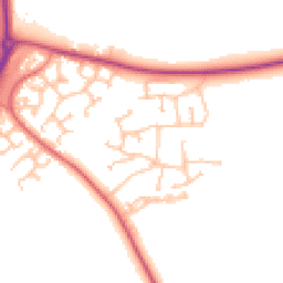 Daytime road noise heatmap for CV47 1AL