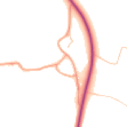 Daytime road noise heatmap for CV47 2BU
