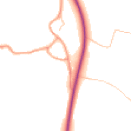 Daytime road noise heatmap for CV47 2BY