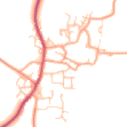 Daytime road noise heatmap for CV47 2RB