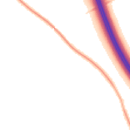 Night-time road noise heatmap for CV47 2UG
