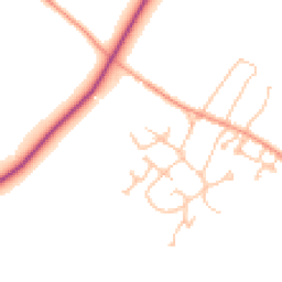 Daytime road noise heatmap for CV47 8JP
