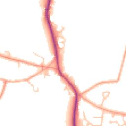 Daytime road noise heatmap for CV47 9QJ