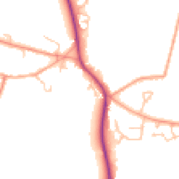 Daytime road noise heatmap for CV47 9RD