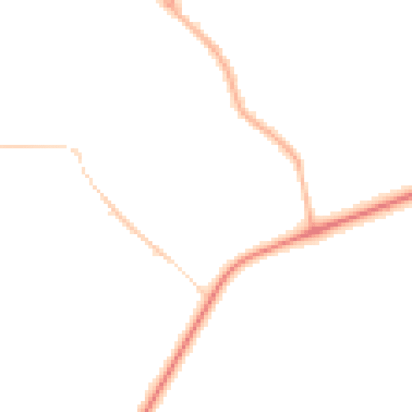 Night-time road noise heatmap for CV5 6DH