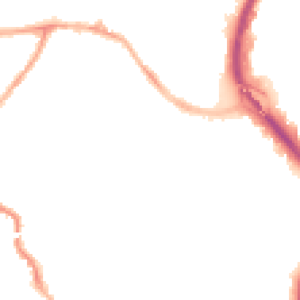 Night-time road noise heatmap for CV5 6JQ