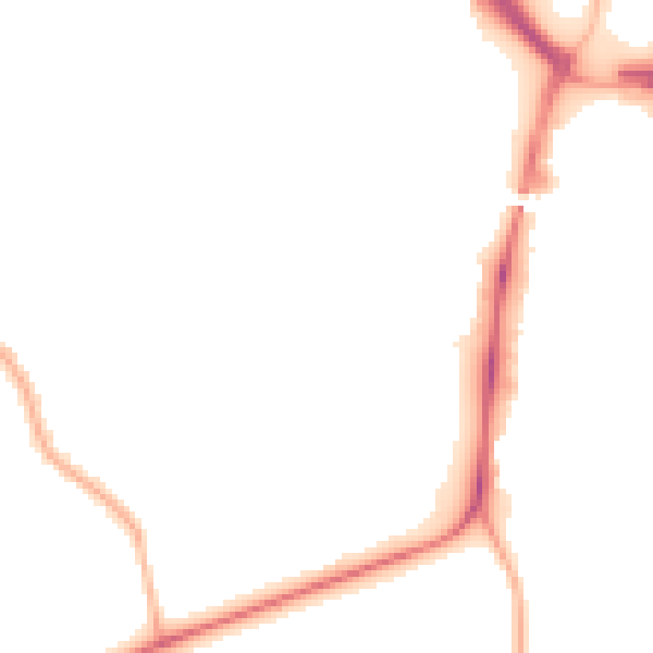 Night-time road noise heatmap for CV5 6PB