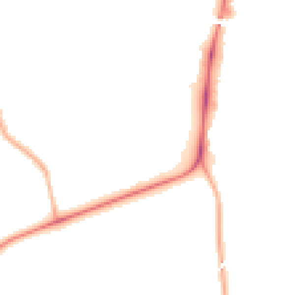 Night-time road noise heatmap for CV5 6QA