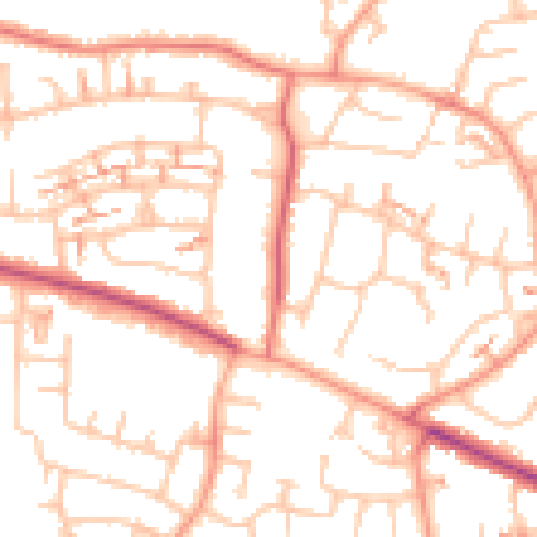 Daytime road noise heatmap for CV5 7LG