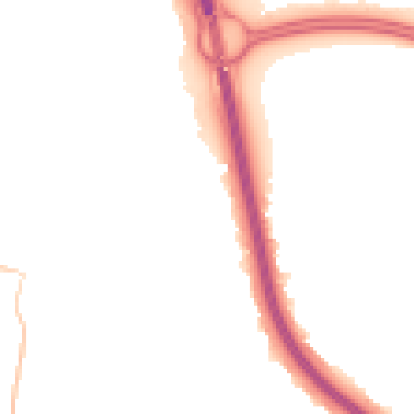 Night-time road noise heatmap for CV5 7NE