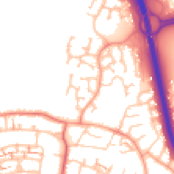 Daytime road noise heatmap for CV5 7PR