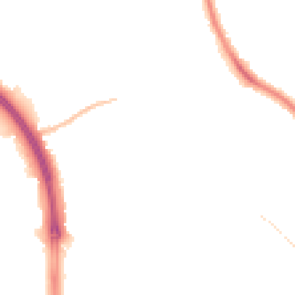Night-time road noise heatmap for CV5 8AJ