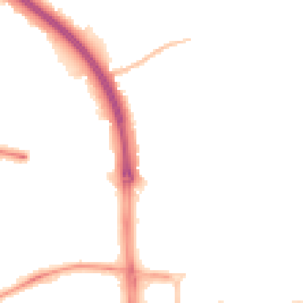 Night-time road noise heatmap for CV5 8BS