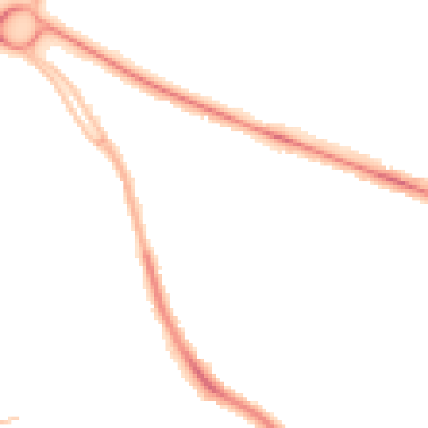 Night-time road noise heatmap for CV5 8JF