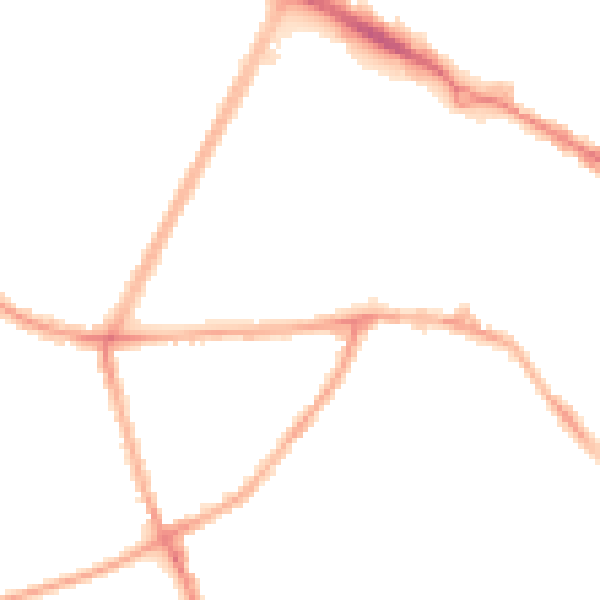 Night-time road noise heatmap for CV5 8NN