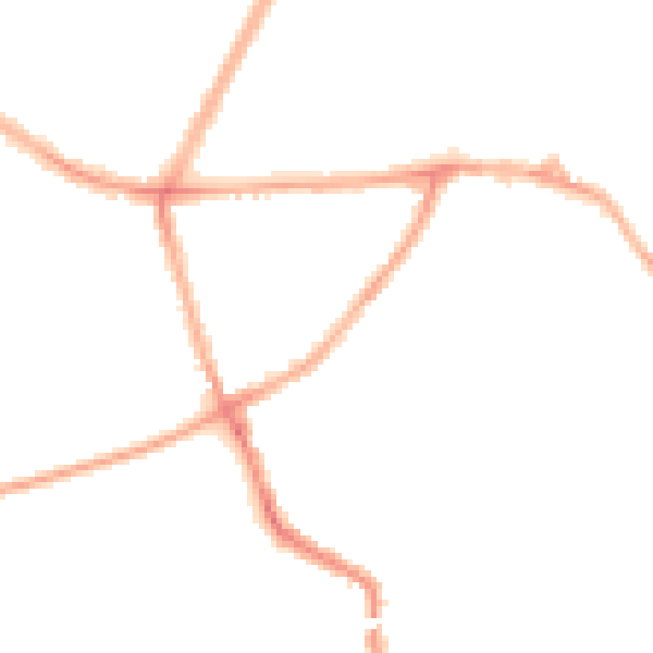 Night-time road noise heatmap for CV5 8NU