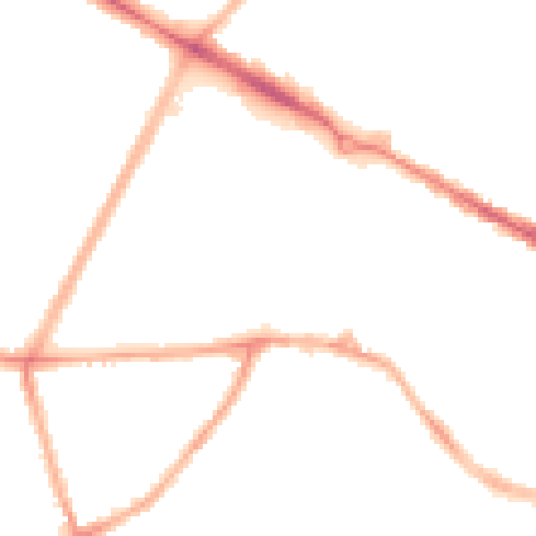 Night-time road noise heatmap for CV5 8NW