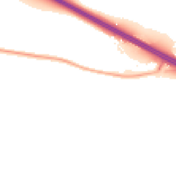 Night-time road noise heatmap for CV5 9QW
