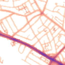 Daytime road noise heatmap for CV6 1BU
