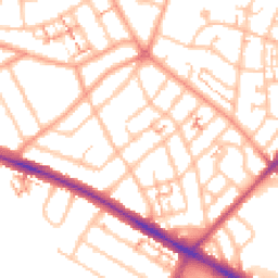 Daytime road noise heatmap for CV6 1BZ