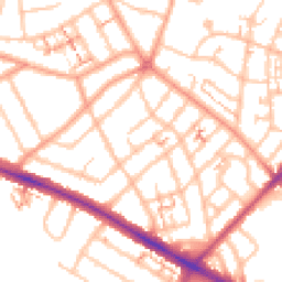 Daytime road noise heatmap for CV6 1DB