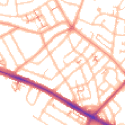 Daytime road noise heatmap for CV6 1DD