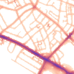 Daytime road noise heatmap for CV6 1DW