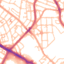 Daytime road noise heatmap for CV6 1DY