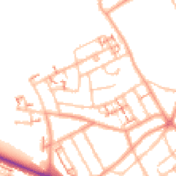 Daytime road noise heatmap for CV6 1GF