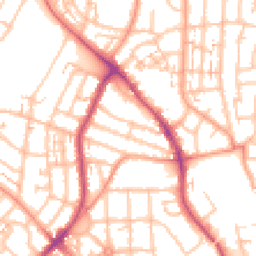 Daytime road noise heatmap for CV6 1NZ
