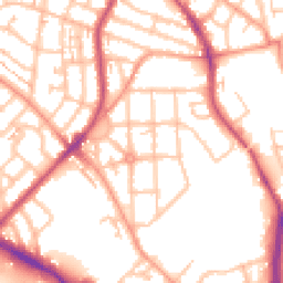 Daytime road noise heatmap for CV6 1QN