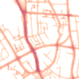 Daytime road noise heatmap for CV6 2JS