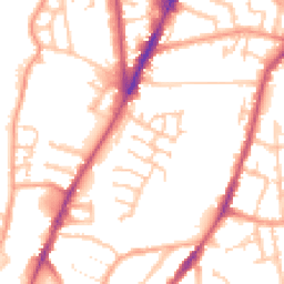 Daytime road noise heatmap for CV6 5HT