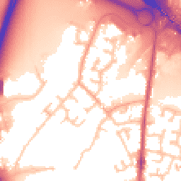 Daytime road noise heatmap for CV6 6AA