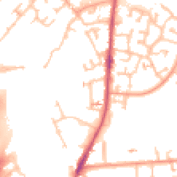 Daytime road noise heatmap for CV6 6EA