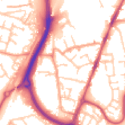 Daytime road noise heatmap for CV6 6FQ