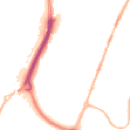 Night-time road noise heatmap for CV6 6FQ