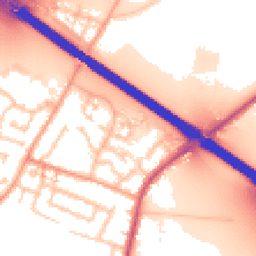 Daytime road noise heatmap for CV6 6JJ