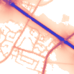 Daytime road noise heatmap for CV6 6JN