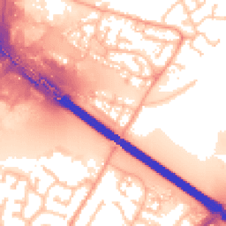 Daytime road noise heatmap for CV6 6LS