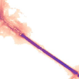 Night-time road noise heatmap for CV6 6LS
