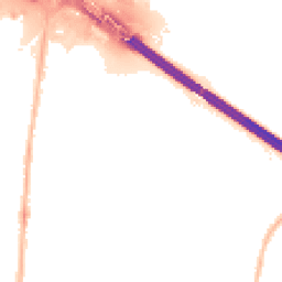 Night-time road noise heatmap for CV6 6PU